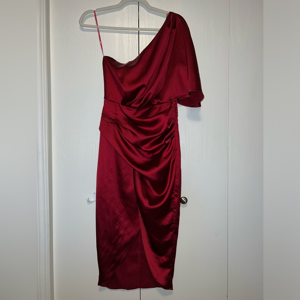 Do+Be Satin Style One Shoulder Dress
